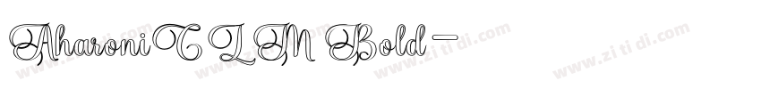 AharoniCLM Bold字体转换